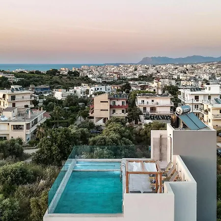 Villa Soleado Chania Rooftop Heated Pool
